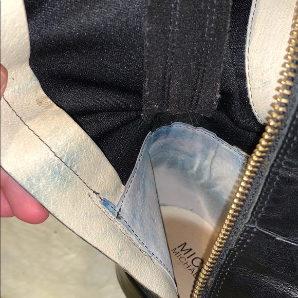 Michael by Michael Kors riding boots black leather - Picture 6 of 6